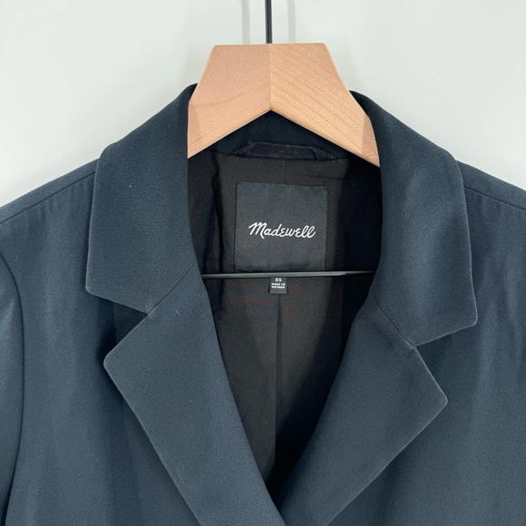 Madewell Caldwell Double Breasted Blazer in Black Size XS - Picture 6 of 10
